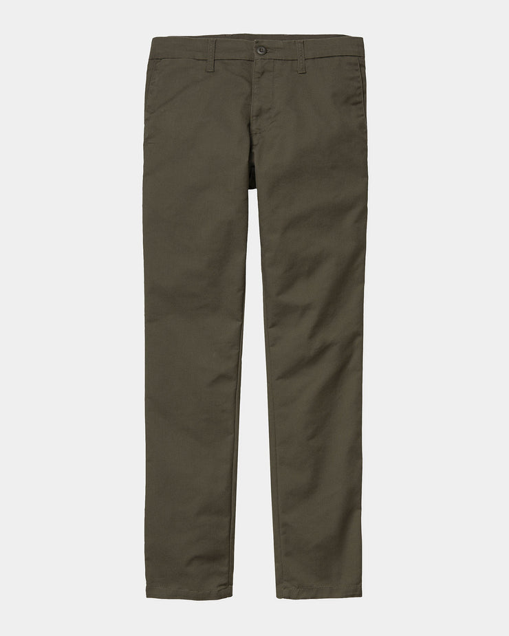 Carhartt WIP Sid Pant Slim Tapered Chinos Cypress Rinsed JEANSTORE