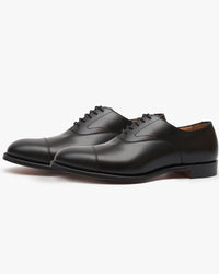Cheaney Alfred Capped Oxford Shoe - Black Calf Leather | Cheaney Shoes Shoes | JEANSTORE
