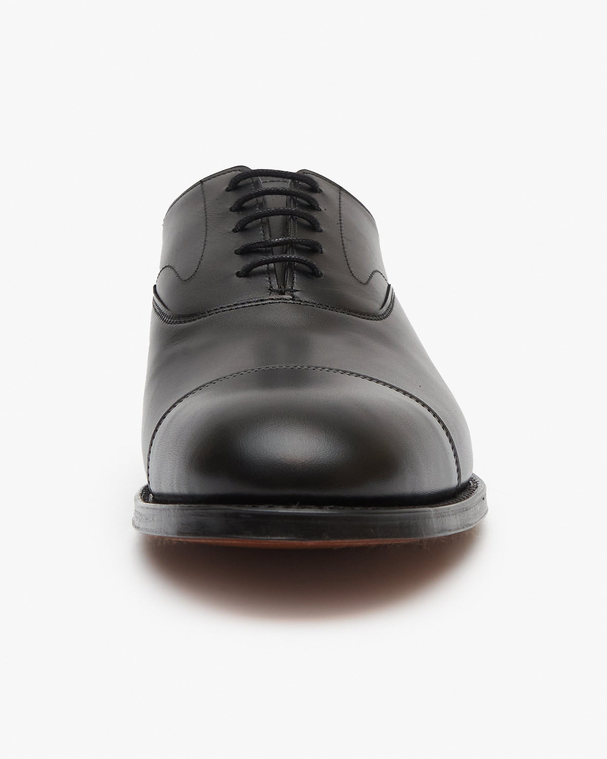 Cheaney Alfred Capped Oxford Shoe - Black Calf Leather | Cheaney Shoes Shoes | JEANSTORE