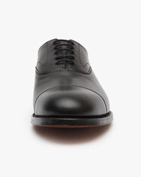 Cheaney Alfred Capped Oxford Shoe - Black Calf Leather | Cheaney Shoes Shoes | JEANSTORE