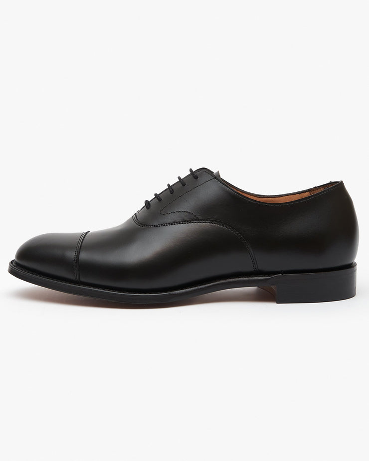 Cheaney Alfred Capped Oxford Shoe - Black Calf Leather | Cheaney Shoes Shoes | JEANSTORE