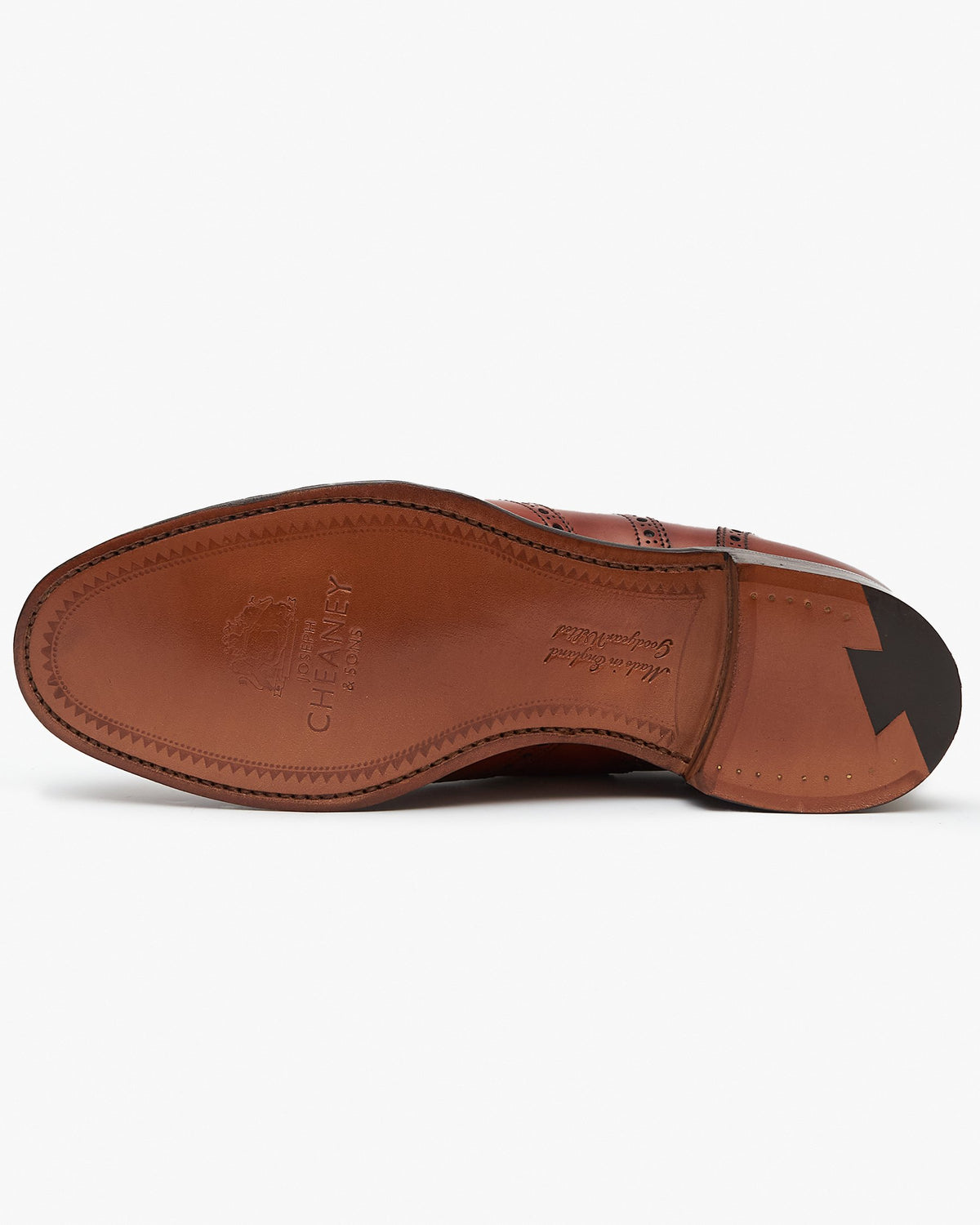 Cheaney Arthur III Oxford Brogue - Dark Leaf Burnished Calf Leather | Cheaney Shoes Shoes | JEANSTORE
