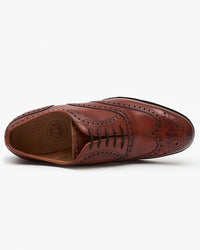 Cheaney Arthur III Oxford Brogue - Dark Leaf Burnished Calf Leather | Cheaney Shoes Shoes | JEANSTORE