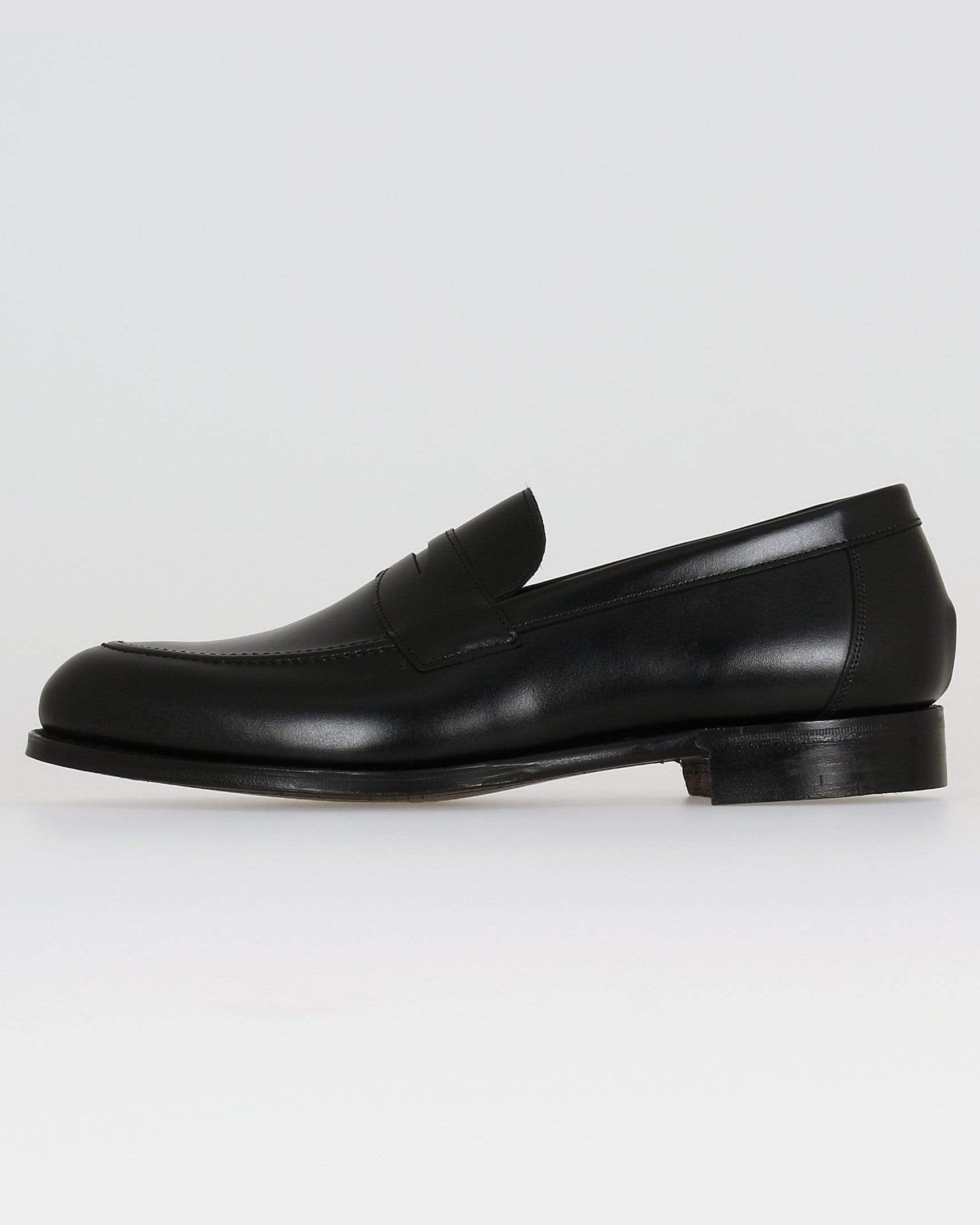 Cheaney Hadley Penny Loafer - Black Calf Leather – JEANSTORE
