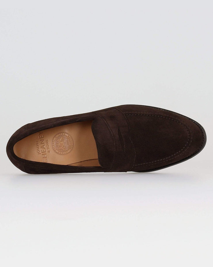 Cheaney Hadley Penny Loafer - Brown Soft Suede | Cheaney Shoes Shoes | JEANSTORE