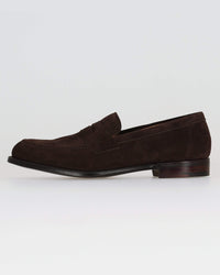 Cheaney Hadley Penny Loafer - Brown Soft Suede | Cheaney Shoes Shoes | JEANSTORE