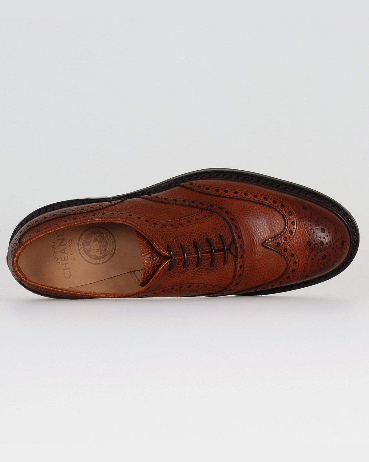 Cheaney Hythe II R Wingcap Oxford Brogue - Mahogany Grain Leather | Cheaney Shoes Shoes | JEANSTORE