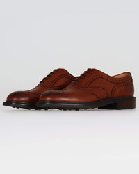 Cheaney Hythe II R Wingcap Oxford Brogue - Mahogany Grain Leather | Cheaney Shoes Shoes | JEANSTORE