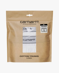 Carhartt WIP Cotton Trunks 2pk - White | Carhartt WIP Underwear | JEANSTORE
