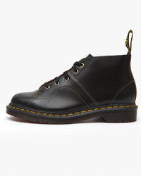 Dr Martens Archive Church Leather Monkey Boots - Black Vintage Smooth | Dr Martens Boots | JEANSTORE