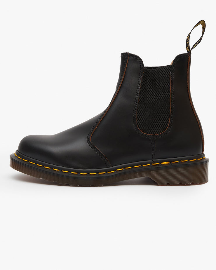 Dr Martens Made In England Vintage 2976 Chelsea Boots Black Quilon