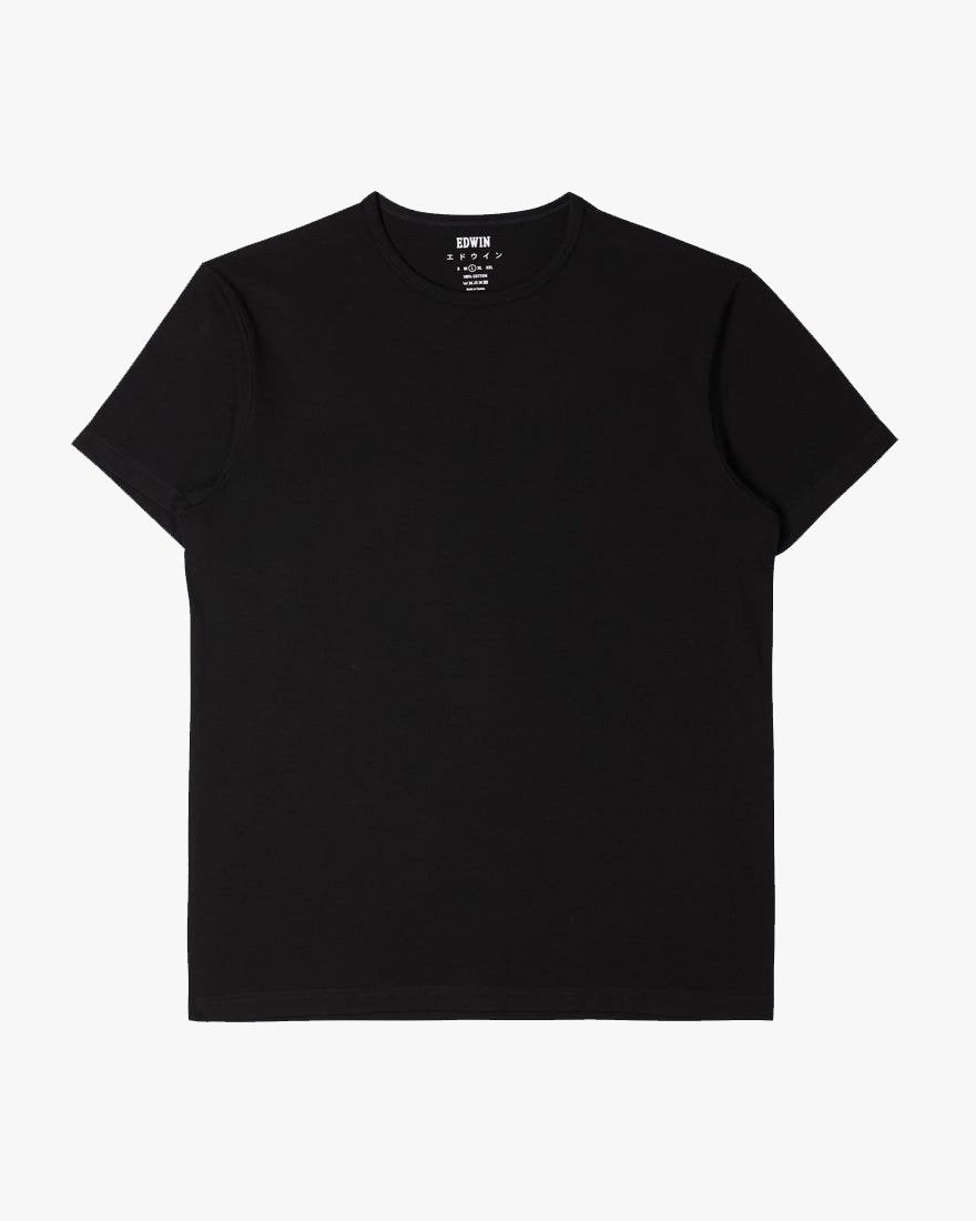 Edwin Double Pack S/S Tees - Black | Edwin T Shirts | JEANSTORE