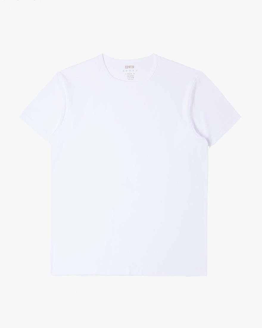Edwin Double Pack S/S Tees - White | Edwin T Shirts | JEANSTORE