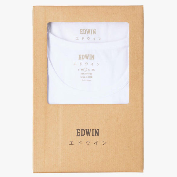 Edwin Double Pack S/S Tees - White | Edwin T Shirts | JEANSTORE