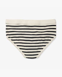 Hemen Biarritz Etor Breton Stripes Brief - Natural / Marine | Hemen Biarritz Underwear | JEANSTORE