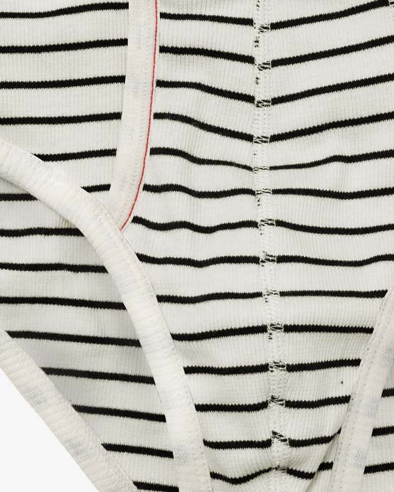 Hemen Biarritz Etor Sailor Stripes Brief - Stone / Noir | Hemen Biarritz Underwear | JEANSTORE