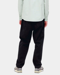 Carhartt WIP Flint Pant Regular Tapered Mens Trousers - Black Garment Dyed | Carhartt WIP Chinos & Trousers | JEANSTORE