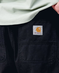 Carhartt WIP Flint Pant Regular Tapered Mens Trousers - Black Garment Dyed | Carhartt WIP Chinos & Trousers | JEANSTORE