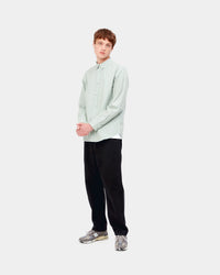 Carhartt WIP Flint Pant Regular Tapered Mens Trousers - Black Garment Dyed | Carhartt WIP Chinos & Trousers | JEANSTORE