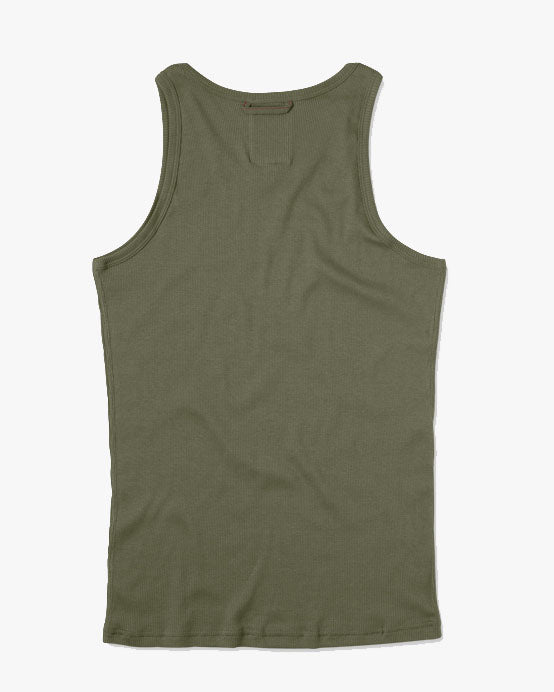 Hemen Biarritz Gari Ribbed Tank Top - Green Clay | Hemen Biarritz Underwear | JEANSTORE