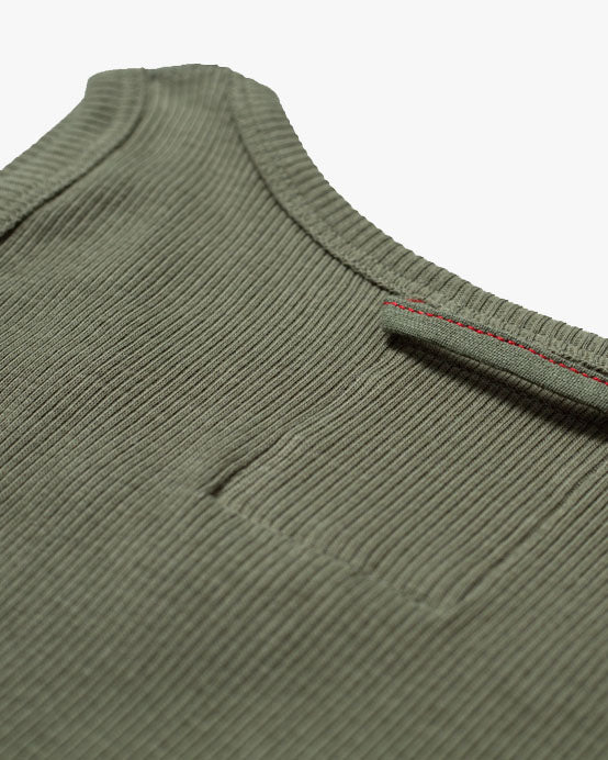 Hemen Biarritz Gari Ribbed Tank Top - Green Clay | Hemen Biarritz Underwear | JEANSTORE