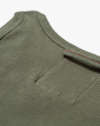 Hemen Biarritz Gari Ribbed Tank Top - Green Clay | Hemen Biarritz Underwear | JEANSTORE
