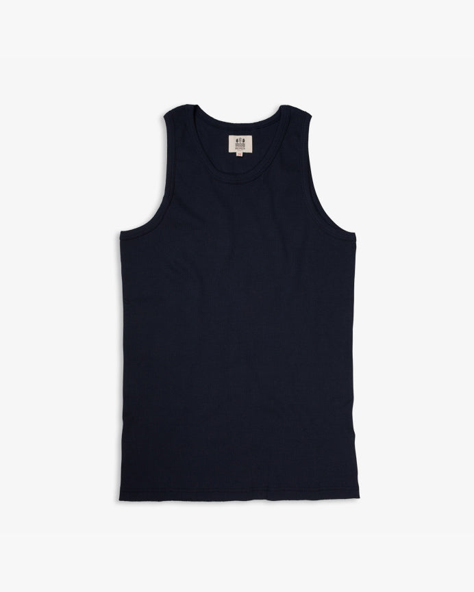 Hemen Biarritz Gari Ribbed Tank Top - Deep Marine | Hemen Biarritz Underwear | JEANSTORE