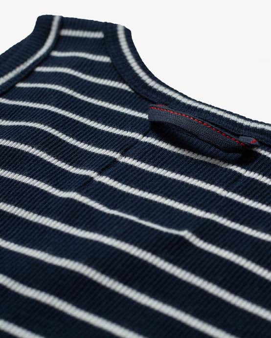 Hemen Biarritz Gari Sailor Stripe Ribbed Tank Top - Marine / Natural | Hemen Biarritz Underwear | JEANSTORE