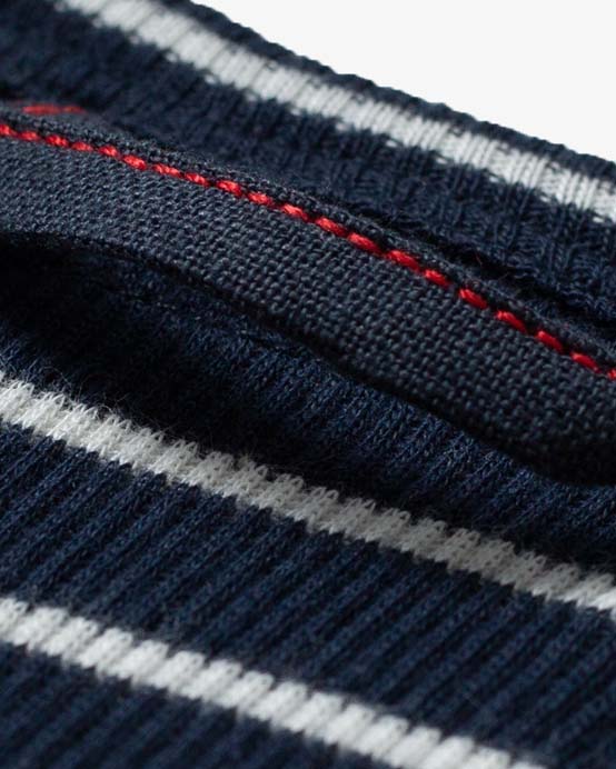 Hemen Biarritz Gari Sailor Stripe Ribbed Tank Top - Marine / Natural | Hemen Biarritz Underwear | JEANSTORE
