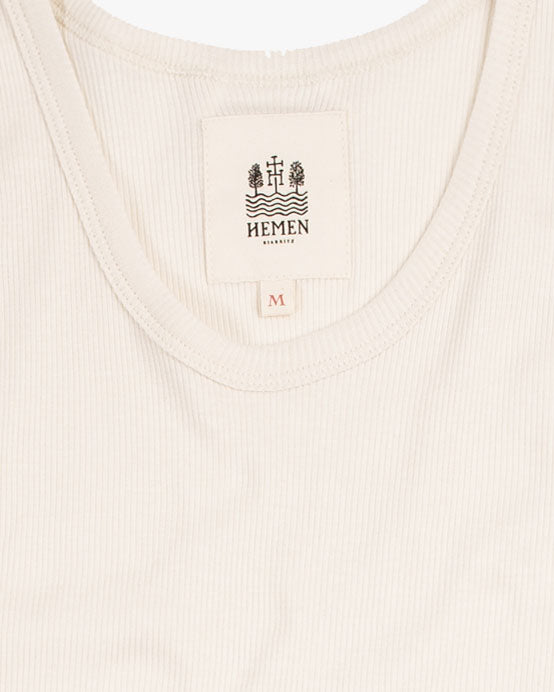Hemen Biarritz Gari Ribbed Tank Top - Stone | Hemen Biarritz Underwear | JEANSTORE