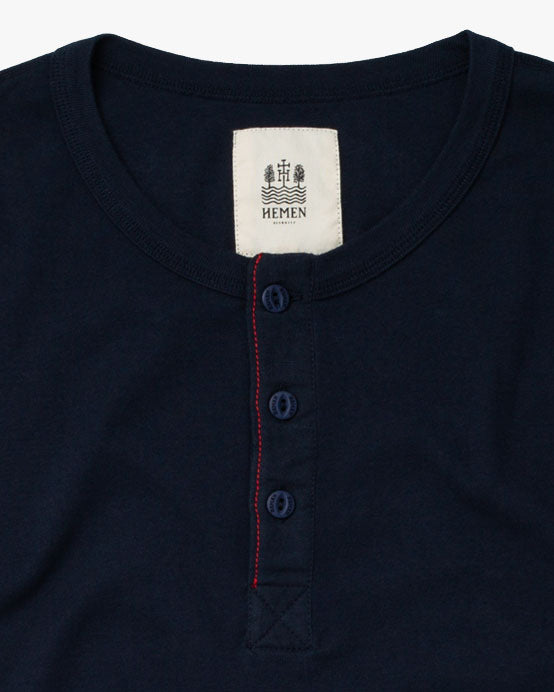 Hemen Biarritz Harri L/S Henley - Deep Marine | Hemen Biarritz Underwear | JEANSTORE