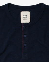 Hemen Biarritz Harri L/S Henley - Deep Marine | Hemen Biarritz Underwear | JEANSTORE