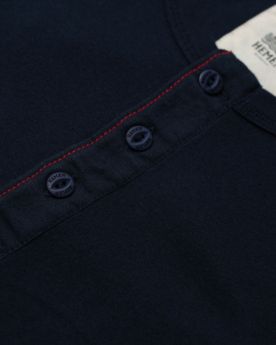 Hemen Biarritz Harri L/S Henley - Deep Marine | Hemen Biarritz Underwear | JEANSTORE