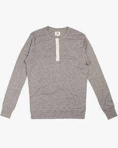 Hemen Biarritz Harri L/S Henley - Heather Grey