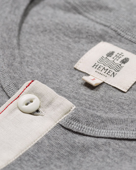 Hemen Biarritz Harri L/S Henley - Heather Grey | Hemen Biarritz Underwear | JEANSTORE