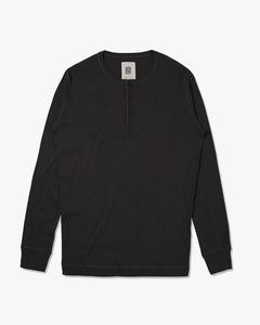 Hemen Biarritz Harri L/S Henley - Solid Black
