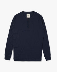 Hemen Biarritz Harri L/S Henley - Deep Marine | Hemen Biarritz Underwear | JEANSTORE