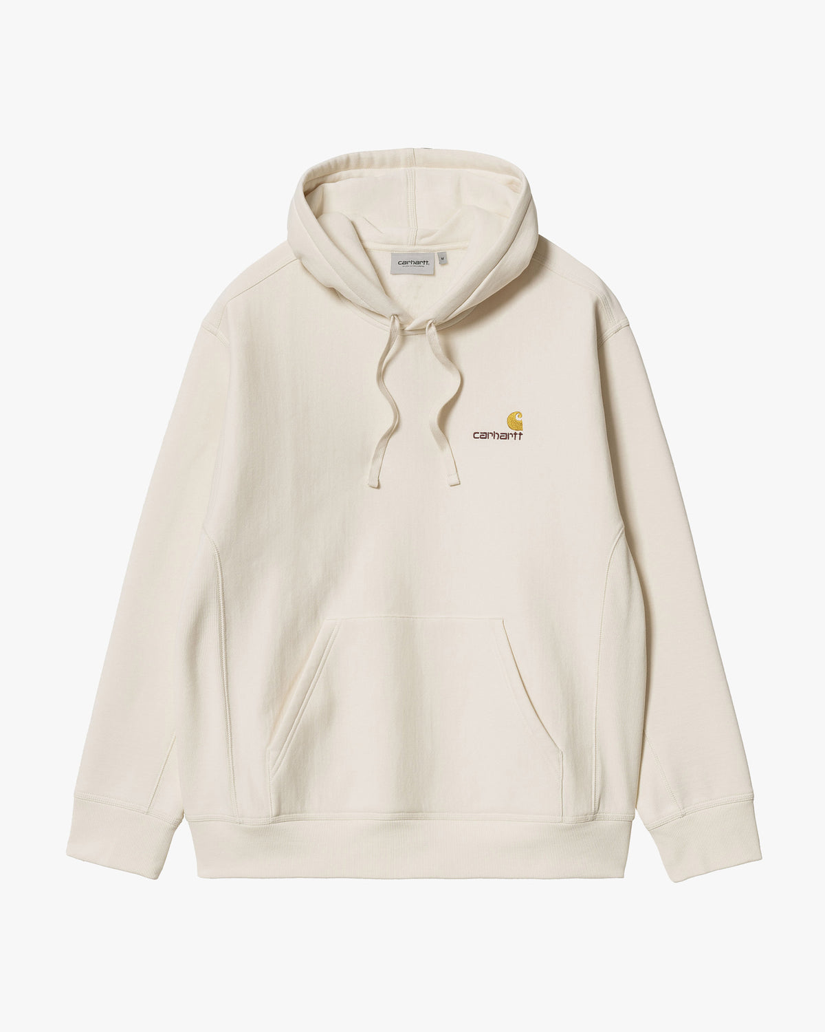 Carhartt WIP Hooded American Script Sweat - Natural | Carhartt WIP Sweaters & Knitwear | JEANSTORE