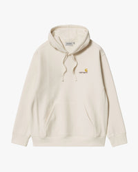 Carhartt WIP Hooded American Script Sweat - Natural | Carhartt WIP Sweaters & Knitwear | JEANSTORE