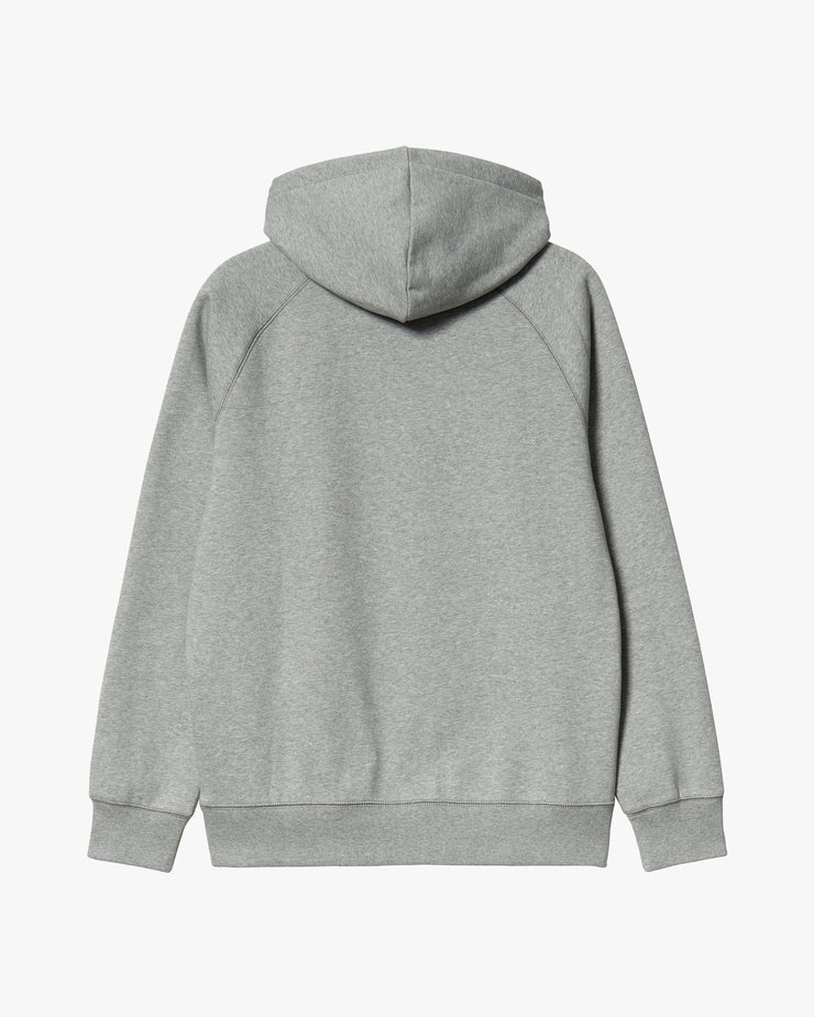 Carhartt WIP Hooded Chase Sweat - Grey Heather / Gold | Carhartt WIP Sweaters & Knitwear | JEANSTORE