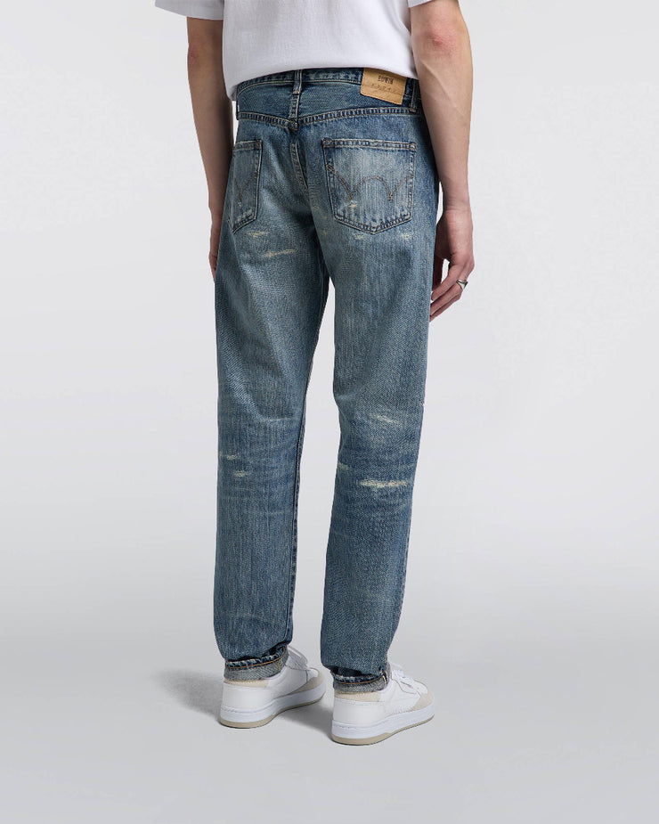 Edwin Made In Japan Regular Tapered Mens Jeans - 14oz Kurabo Recycled Red Selvage Denim / Blue Remake