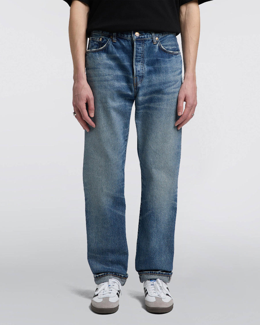 Edwin Made In Japan Loose Straight Mens Jeans - 13.5oz Kaihara Dark Pu ...