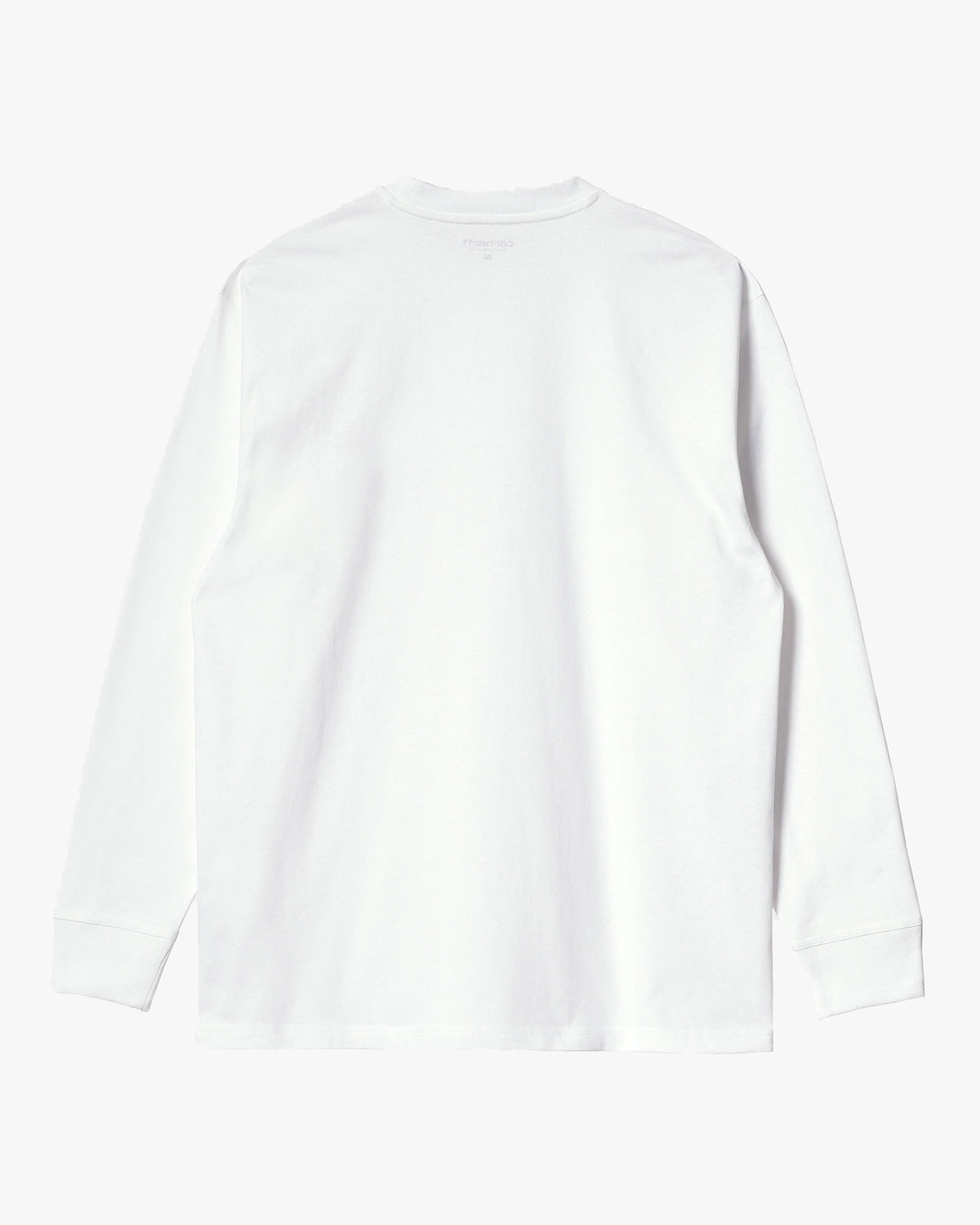Carhartt WIP L/S American Script Tee - White | Carhartt WIP T Shirts | JEANSTORE
