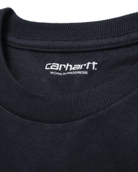 Carhartt WIP L/S Chase Tee - Dark Navy / Gold | Carhartt WIP T Shirts | JEANSTORE