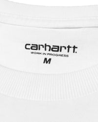 Carhartt WIP L/S Chase Tee - White / Gold | Carhartt WIP T Shirts | JEANSTORE
