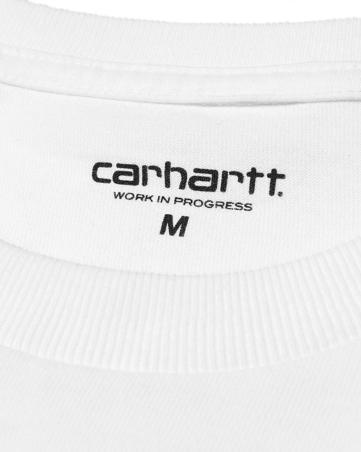 Carhartt WIP L/S Chase Tee - White / Gold | Carhartt WIP T Shirts | JEANSTORE
