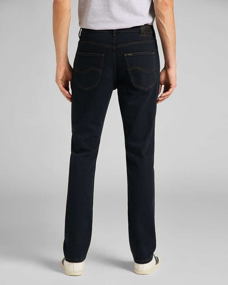 Lee Brooklyn Straight Regular Fit Mens Jeans - Blue Black – JEANSTORE