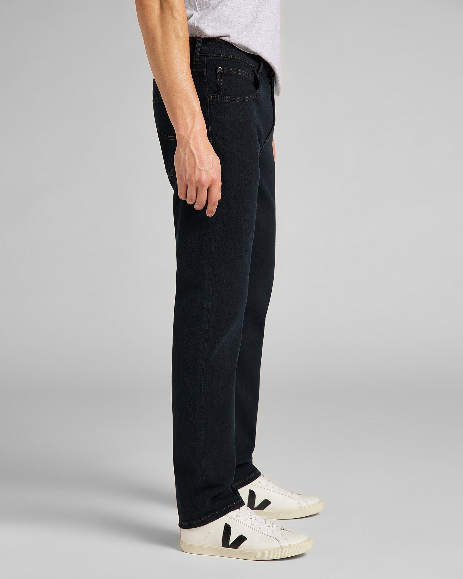 Lee Brooklyn Straight Regular Fit Mens Jeans - Blue Black – JEANSTORE
