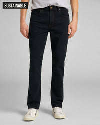 Lee Brooklyn Straight Regular Fit Mens Jeans - Blue Black | Lee Jeans | JEANSTORE