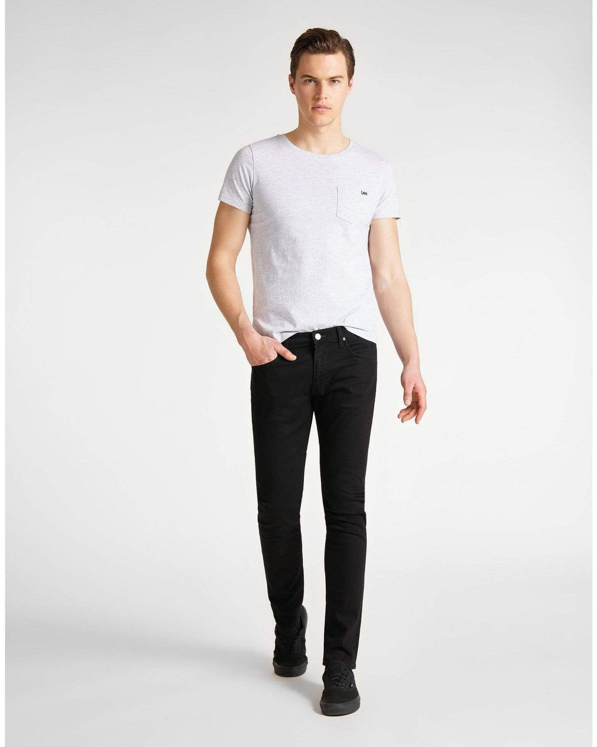 Lee Luke Slim Tapered Mens Jeans - Clean Black | Lee Jeans | JEANSTORE